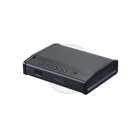 Lancer Tactical Biometric Fingerprint Password Safe Box (Color: Black)